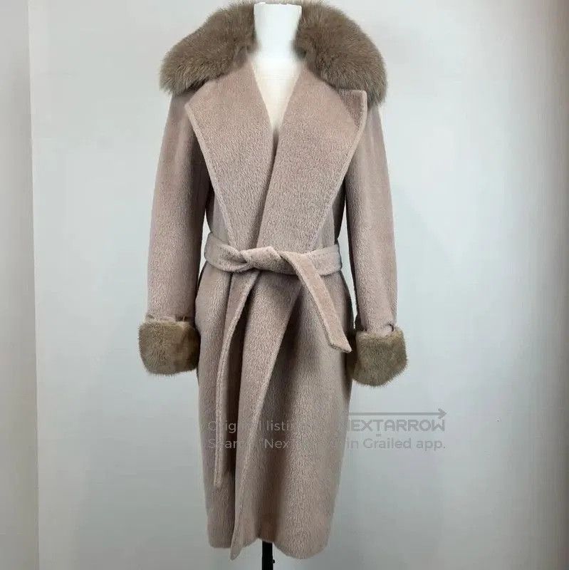 Max Mara MaxMara Pink Wool Ladies Coat . Size S / US 4 / IT 40 - 2 Thumbnail