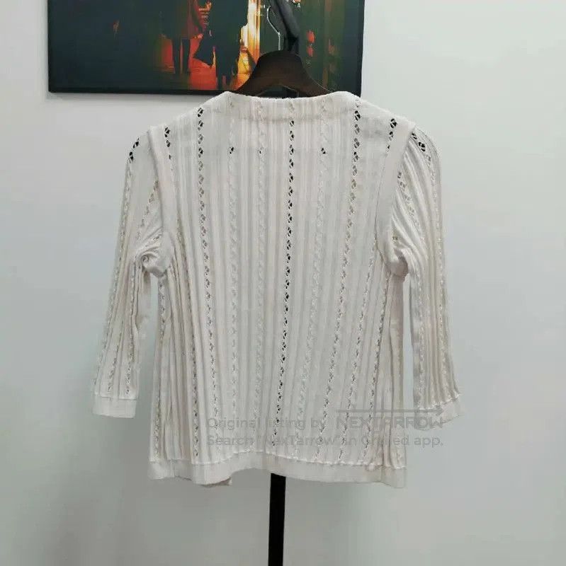 Chanel Louis Vuitton Cream Silk Women's T. Size XXS / US 00 / IT 34 - 2 Thumbnail