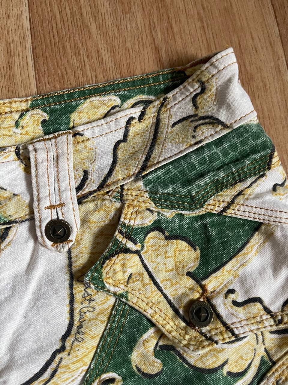 Just Cavalli × Roberto Cavalli Just Cavalli Baroque Print Capri Size 26" / US 2 / IT 38 - 15 Thumbnail