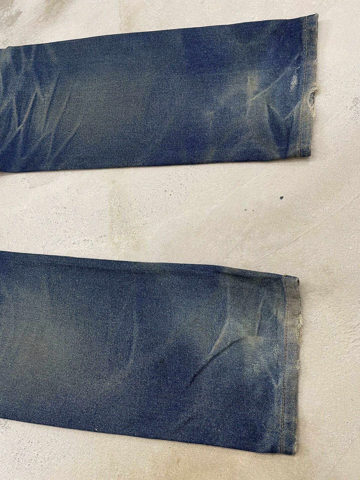 20471120 Work & Street Boys Mud Wash Y2k Distressed Japan Denim A30 Size US 33 - 10 Thumbnail
