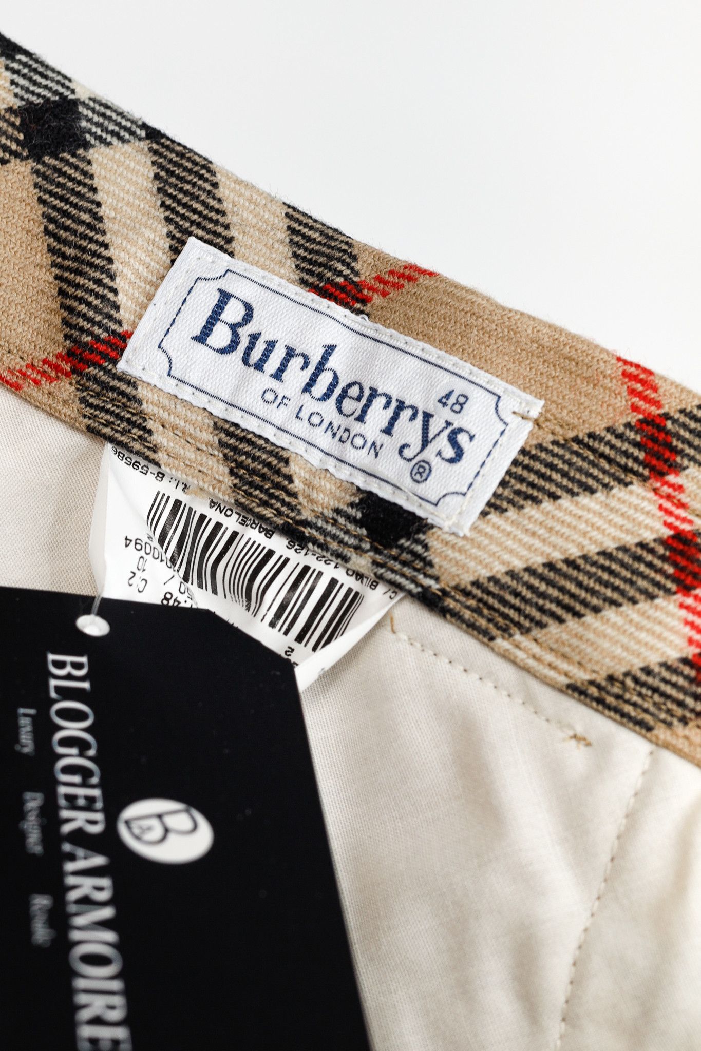 Burberry Burberry Tan Wool Check-Trim Trousers Size US 32 / EU 48 - 10 Thumbnail