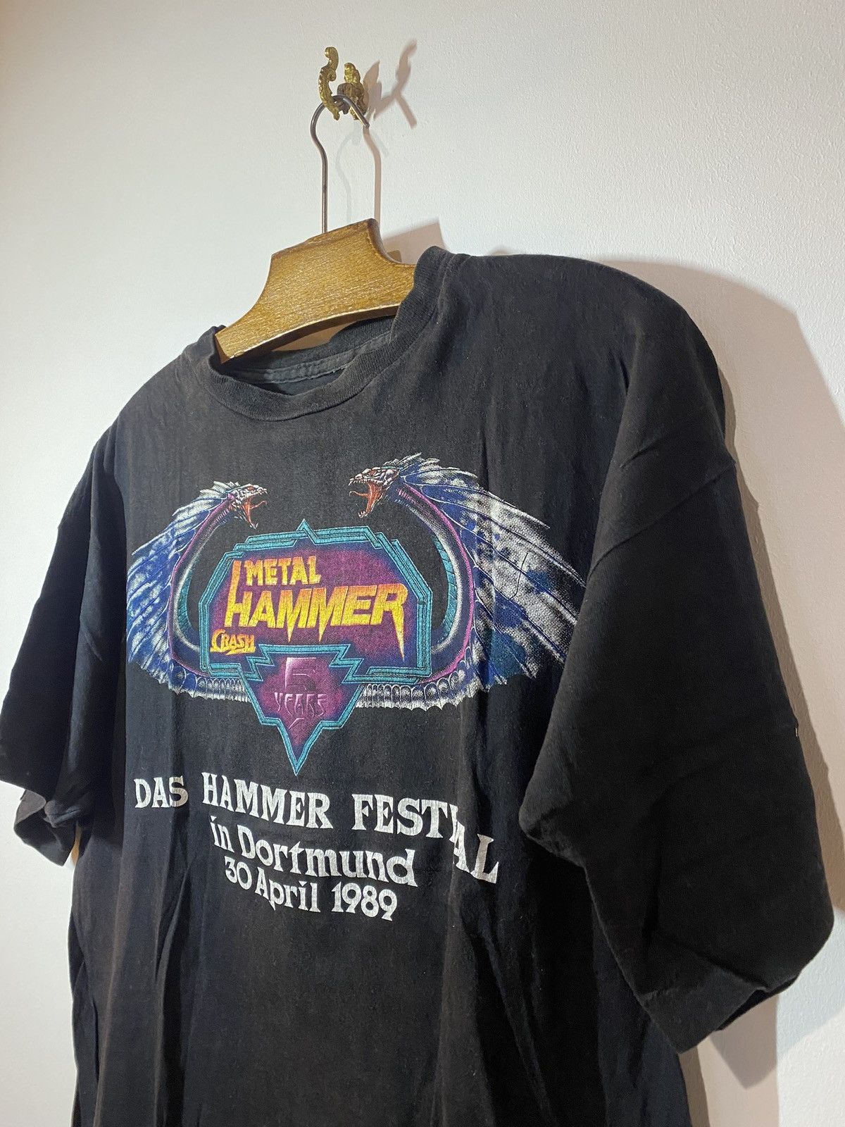 Band Tees × Vintage Vintage late 80s Metal Hammer motorhead Ozzy shirt Size US M / EU 48-50 / 2 - 2 Thumbnail