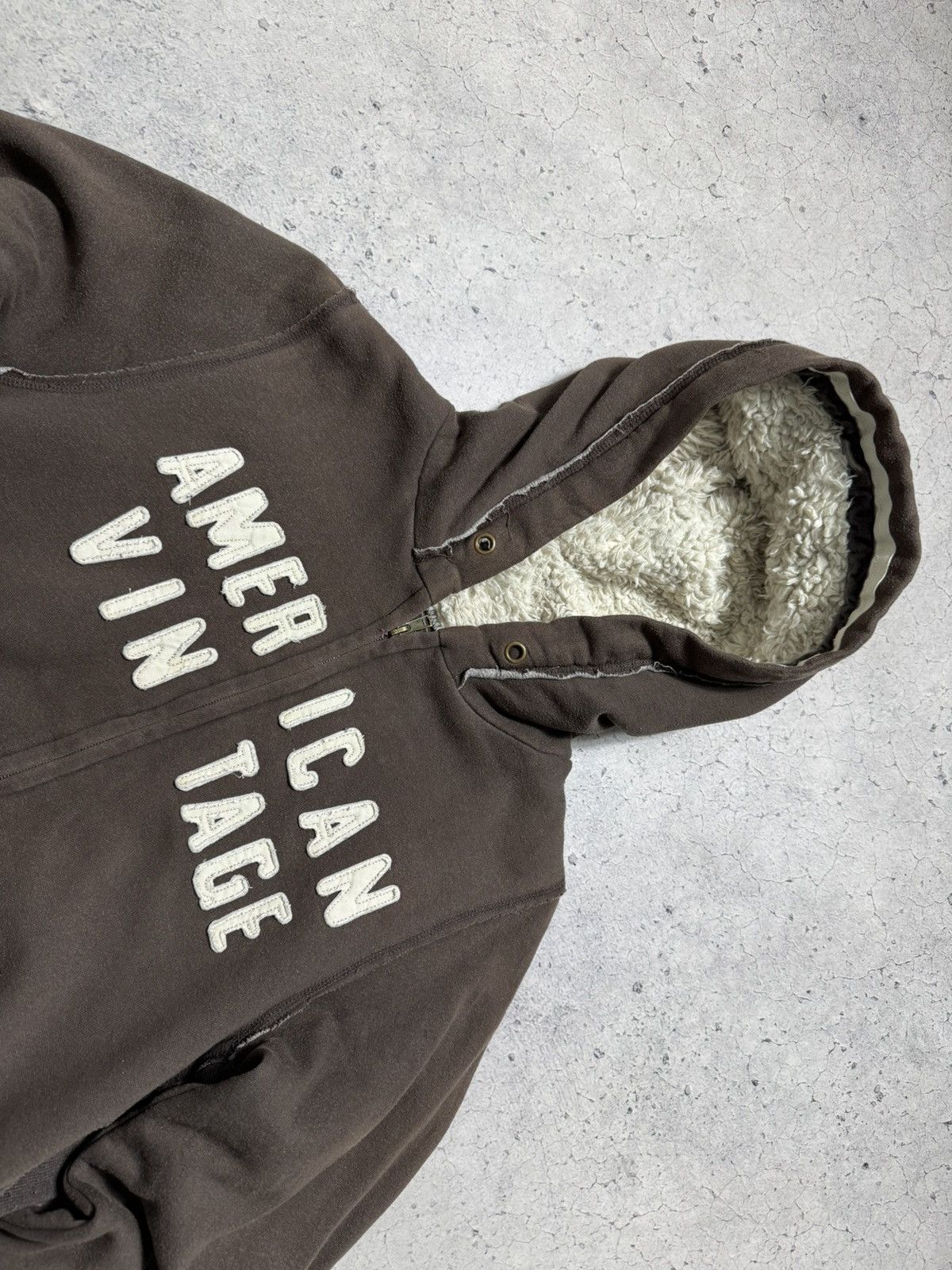 Vintage American Vintage Fur Brown Y2K Full Zip Hoodie Size US XL / EU 56 / 4 - 5 Thumbnail