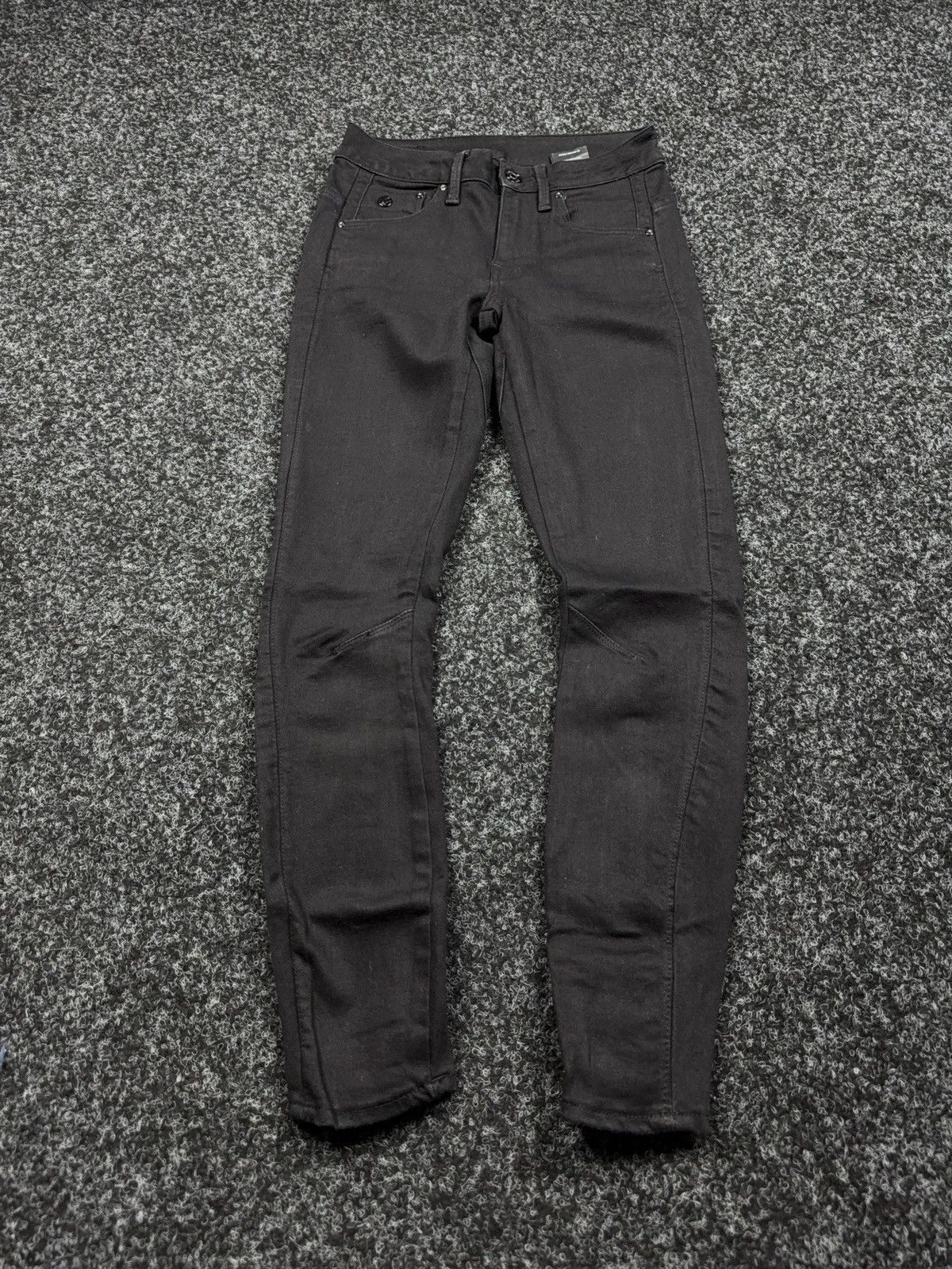 G-Star G-Star Opium Avant Garde RAW Arc 3D Mid Skinny Black Jeans Size 25" / US 0 / IT 36 - 1 Thumbnail