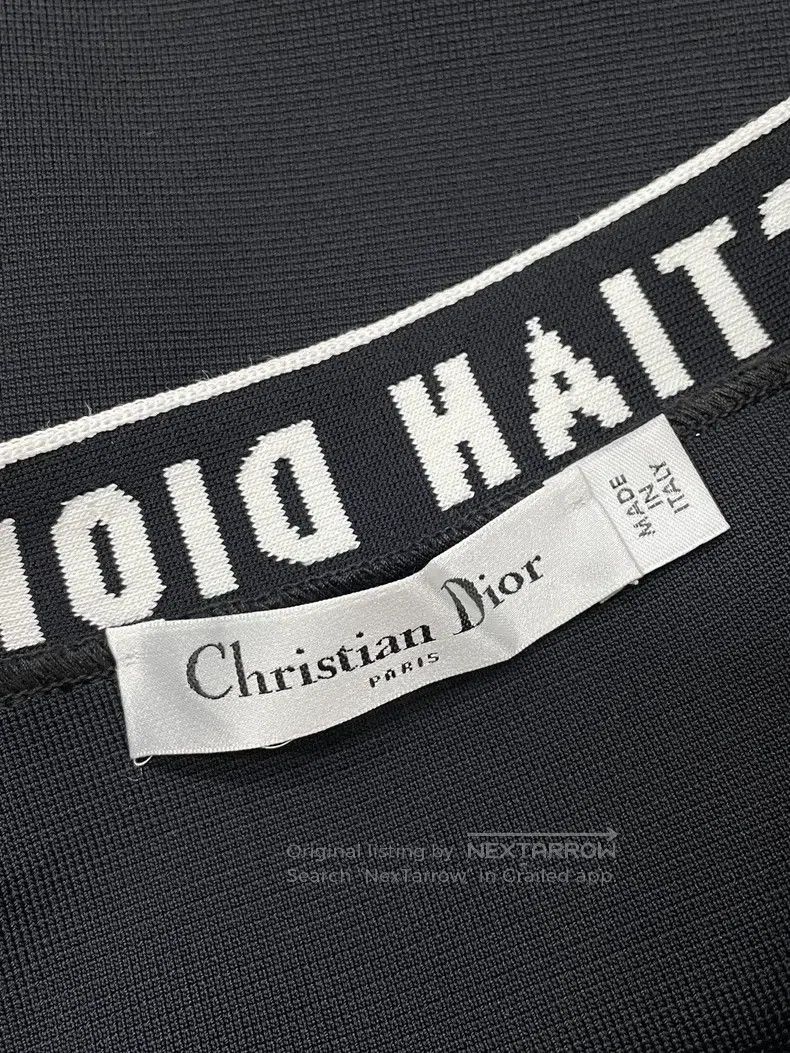 Dior Dior Size S Black waist logo letter leggings shorts Size 42" / US 20 - 4 Thumbnail