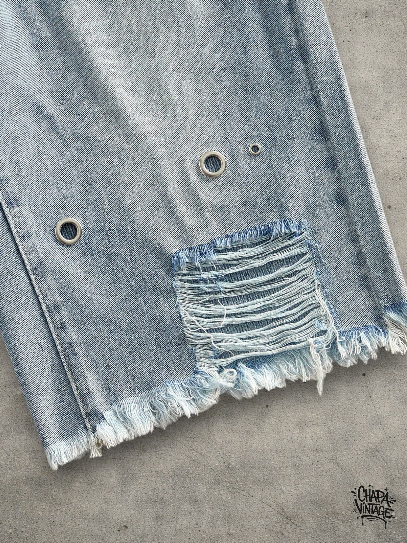 Vintage Distressed jeans shorts Size US 32 / EU 48 - 4 Thumbnail
