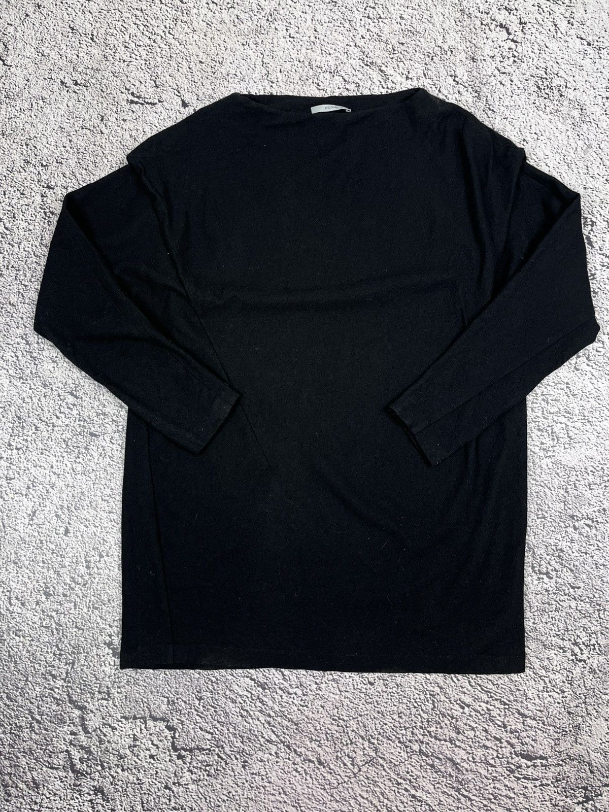 Japanese Brand Dusan Black Wool Oversized Tunic Top / Mini Dress Size L / US 10 / IT 46 - 8 Thumbnail