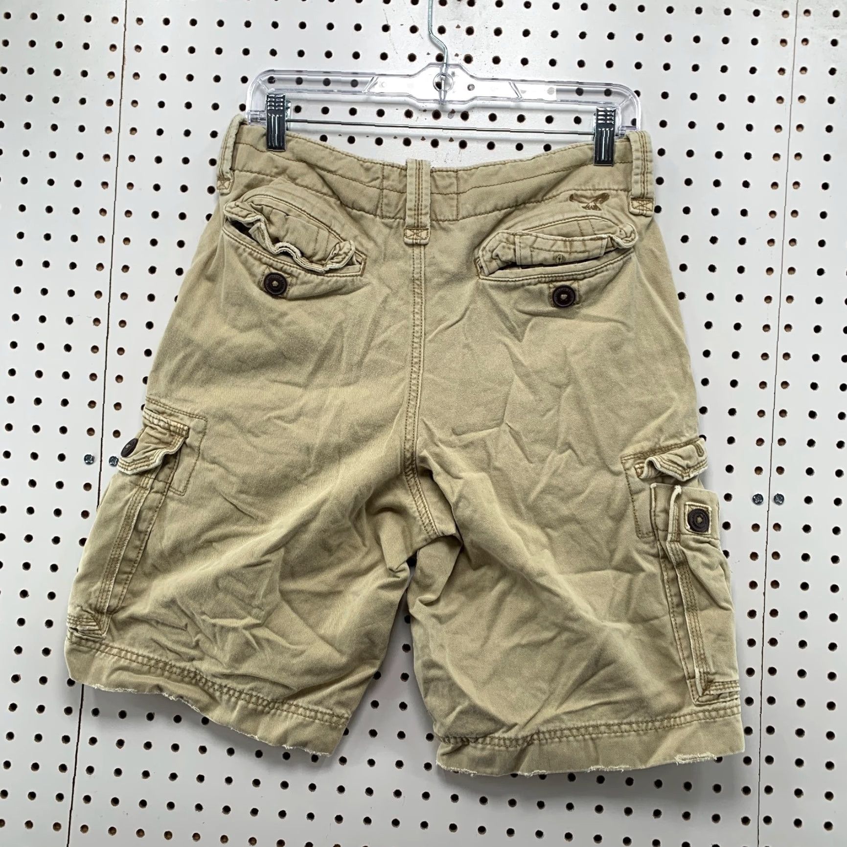 American Eagle Outfitters American Eagle Cargo Shorts Mens 30x10.5 Khaki Military Utility Baggy Size US 30 / EU 46 - 2 Thumbnail