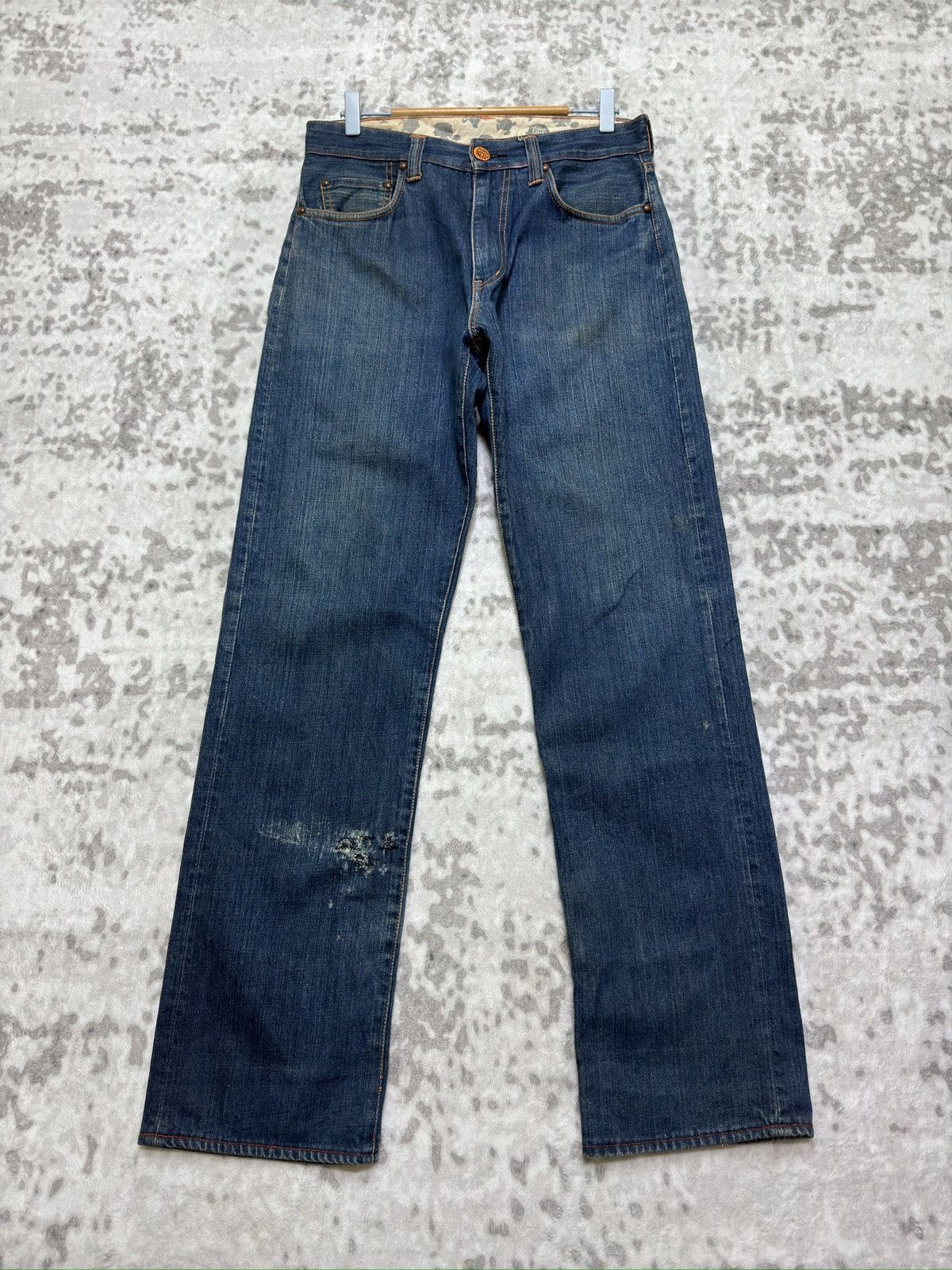 Hysteric Glamour Vintage Mr. Greedy Daicock Distressed Graphic Denim Jeans Size US 30 / EU 46 - 2 Thumbnail