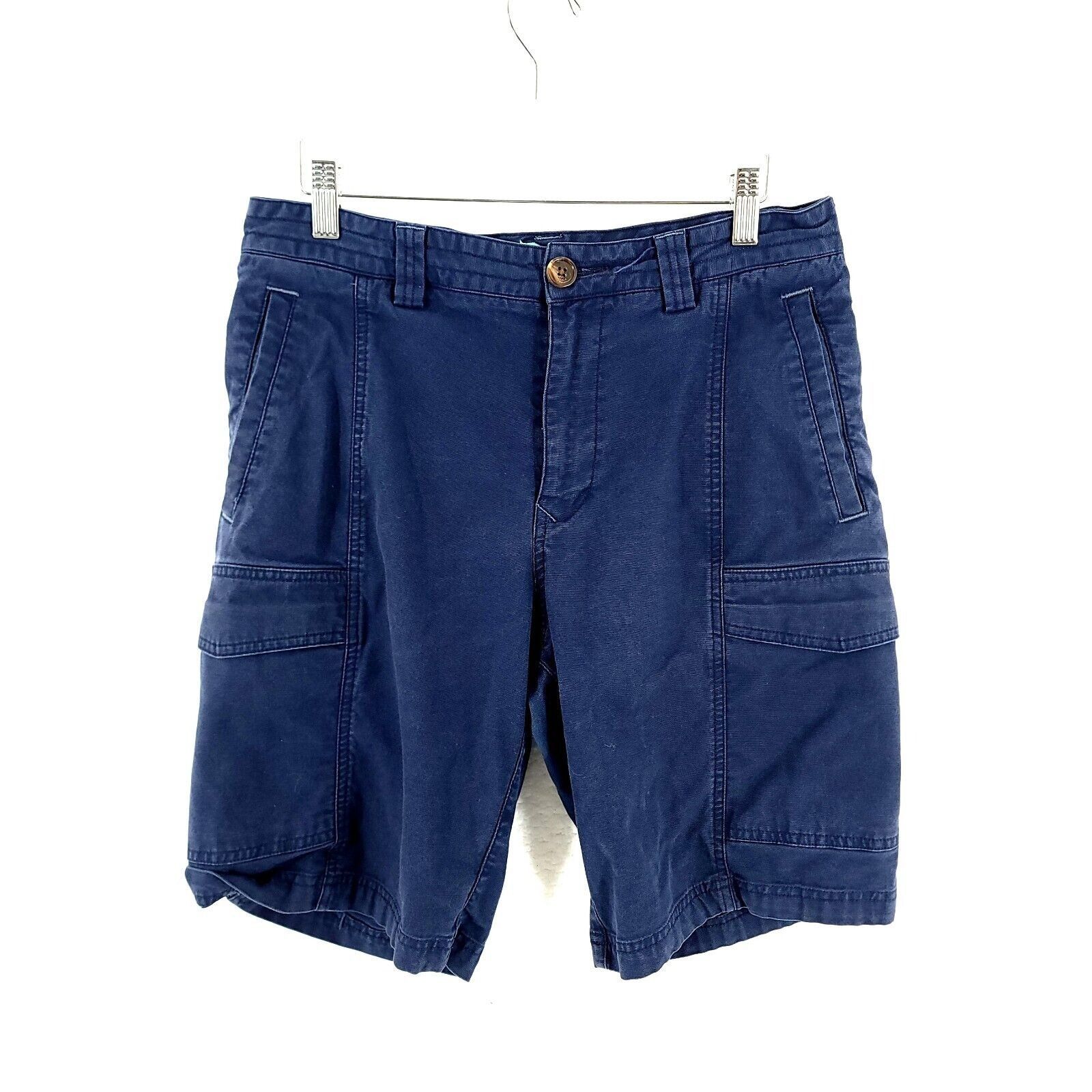 Tommy Bahama Tommy Bahama Cotton Tencel Spandex Blue Cargo Shorts Mid Ris Size US 30 / EU 46 - 1 Thumbnail