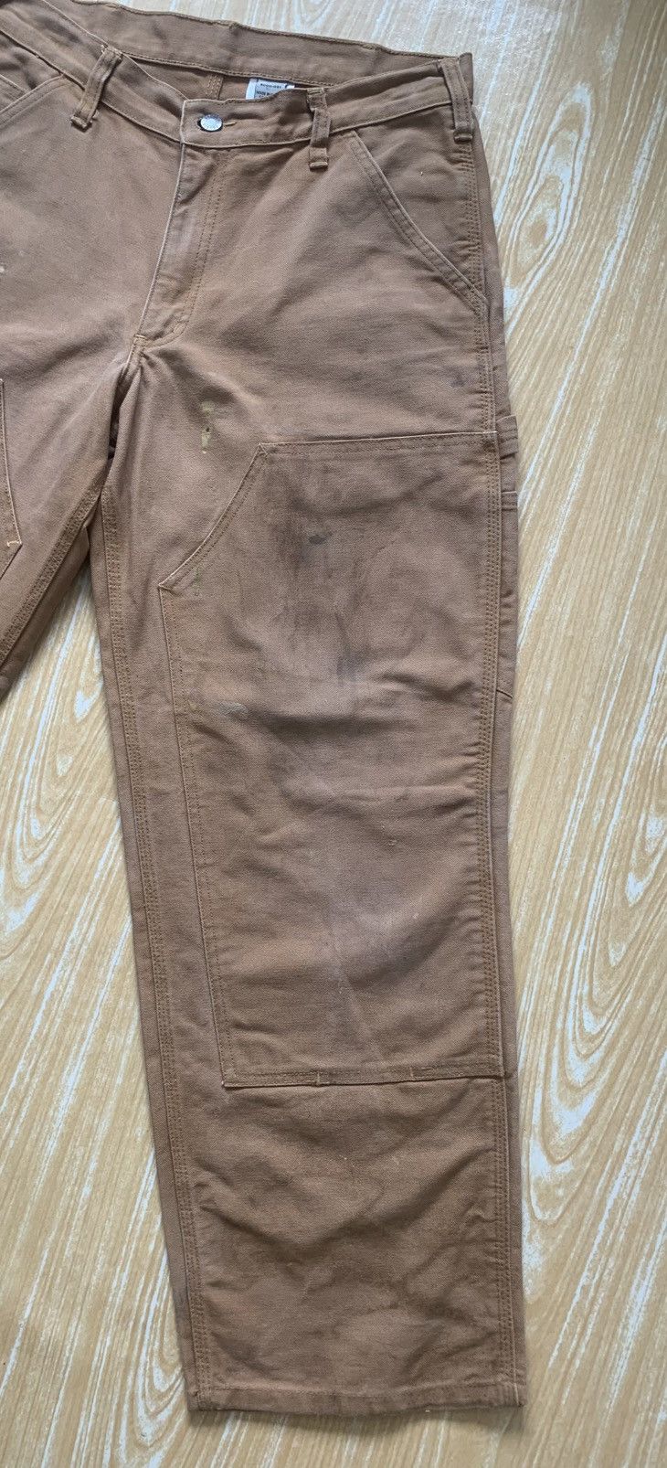Japanese Brand Dirty Dakota Carpenter Double Knee Workwear Canvas Pants Size US 30 / EU 46 - 9 Thumbnail