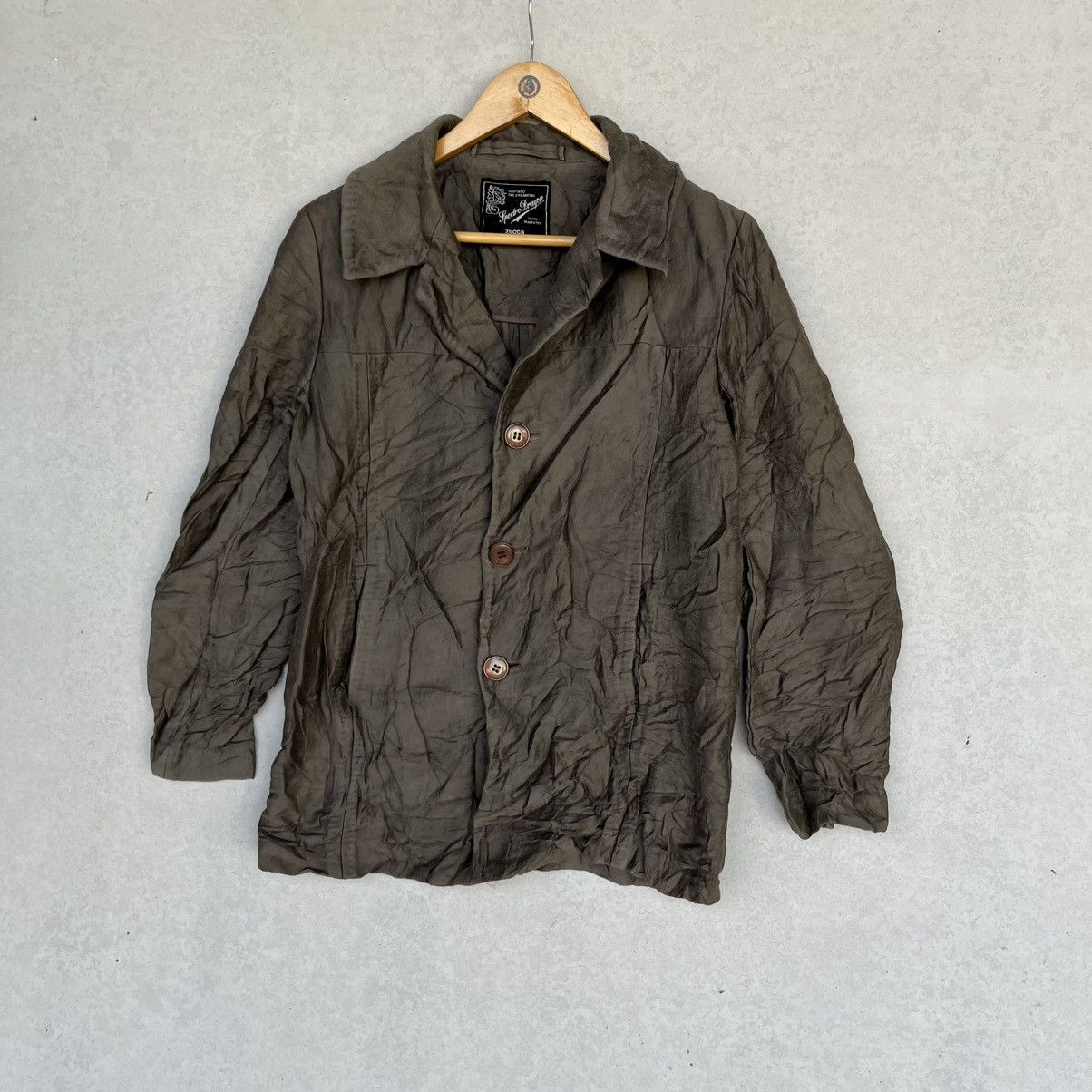 Other Vintage Zucca 90s Brown Lightweight Jacket Size M Size M / US 6-8 / IT 42-44 - 2 Thumbnail
