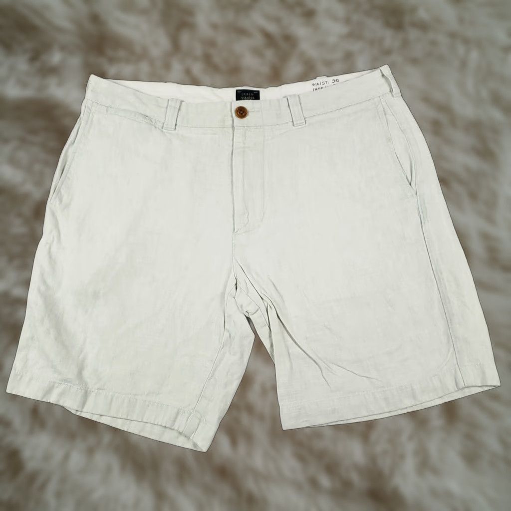 J.Crew VINTAGE J.CREW Shorts Mens Waist 36 Gray Chino Flat Front Casual Formal Workwear Size US 36 / EU 52 - 1 Thumbnail