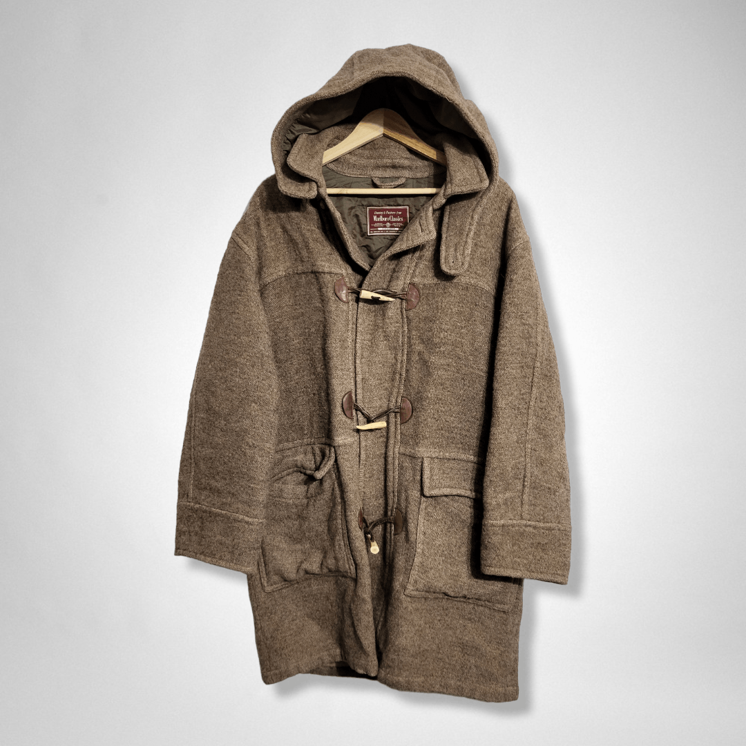 Pull Marlboro Classics Vintage Col V - Taille XL, Coton, Marron - Occasion Très Bon état