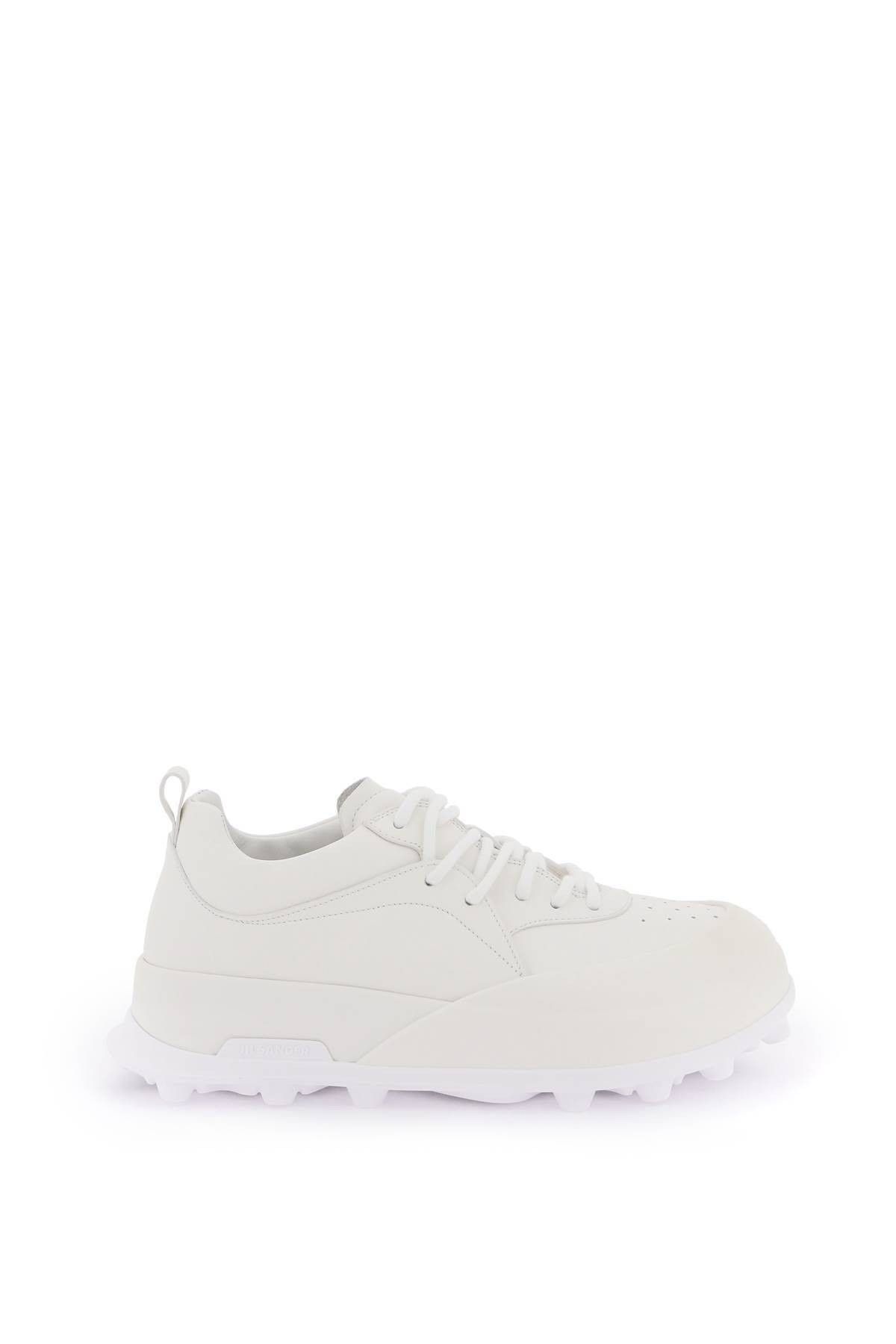 image of Jil Sander Orb Sneakers Size Eu 44 For Men in Bianco