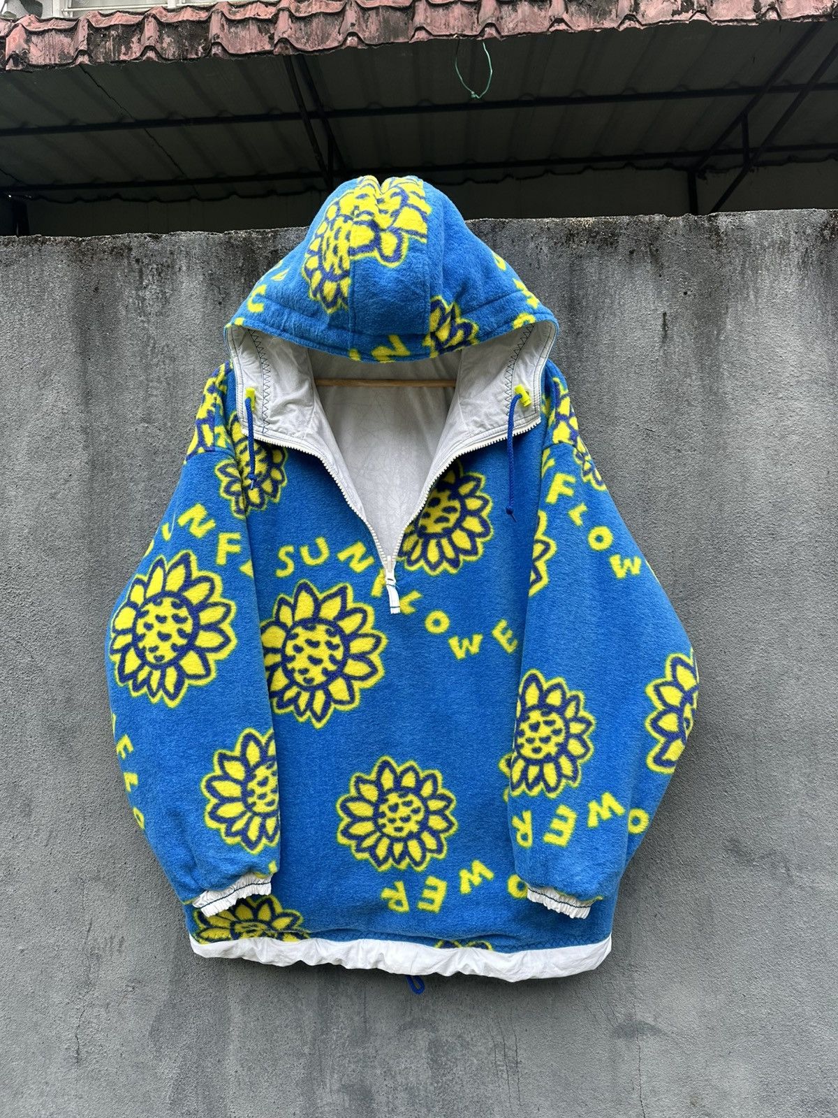 Ellesse 👹Ellese Reversible Sun Flower Pullover Jacket Size US XL / EU 56 / 4 - 9 Thumbnail