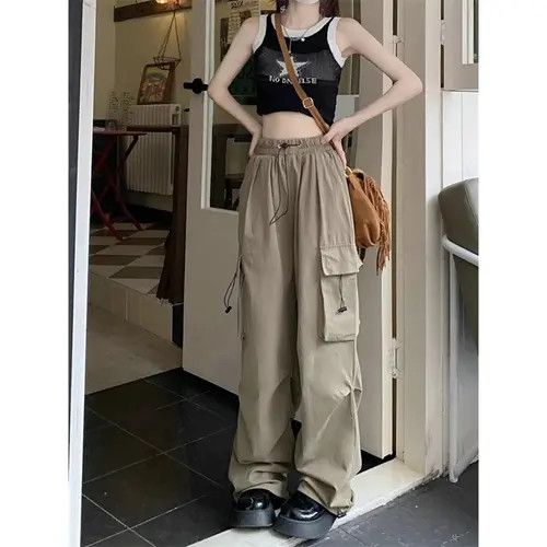 Japanese Brand × Vintage Women's Pants Casual Joggers Tech Cargo Size 32" / US 10 / IT 46 - 3 Thumbnail
