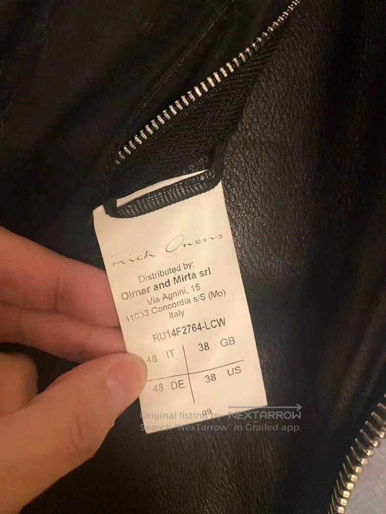 Rick Owens Rick Owens Leather Jacket Size 48. Size US L / EU 52-54 / 3 - 5 Thumbnail