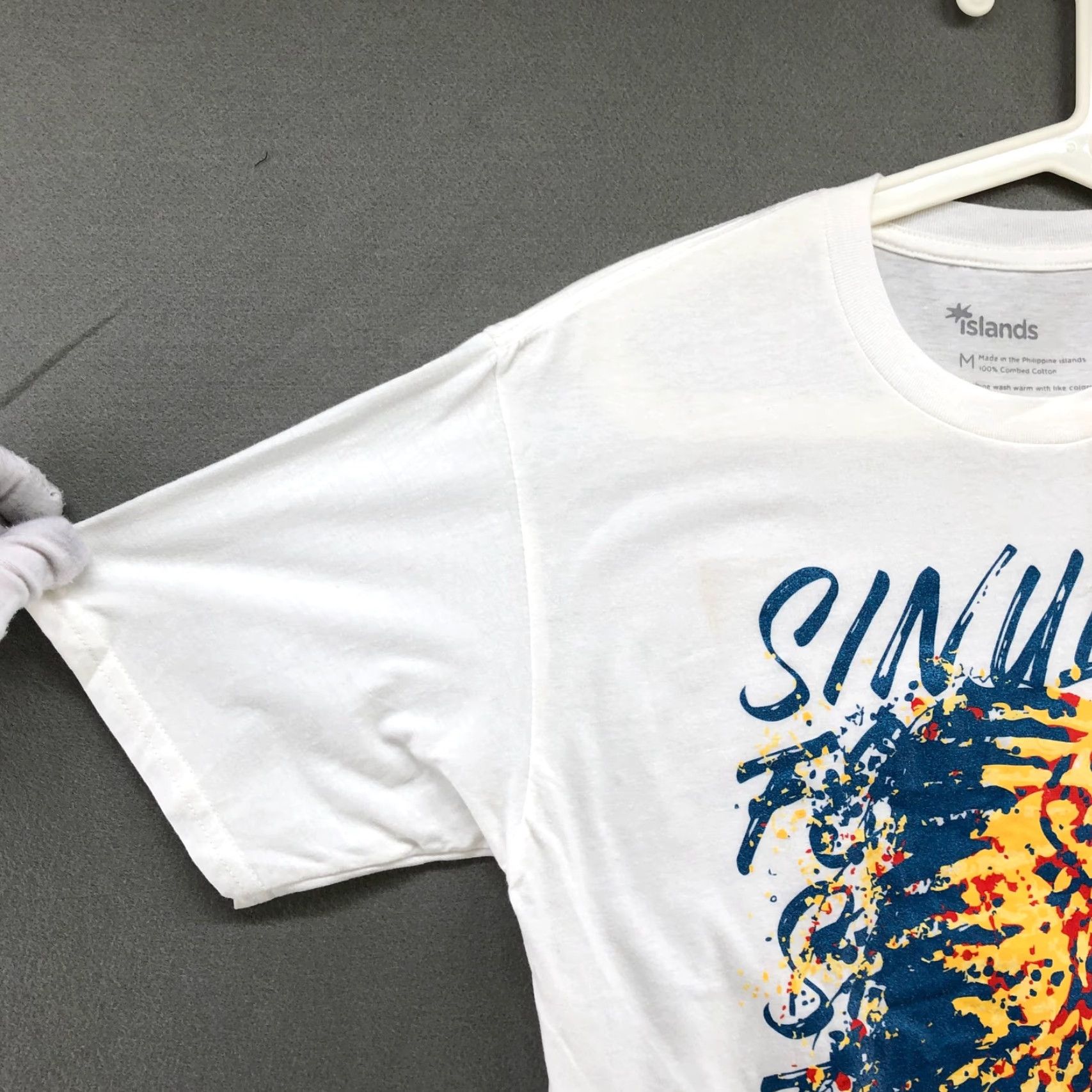Vintage Islands Sinulog Festival Philippines Graphic T Shirt Unisex Medium M Mens White Cotton Crew Neck Short Sleeve NWT Size US M / EU 48-50 / 2 - 5 Thumbnail