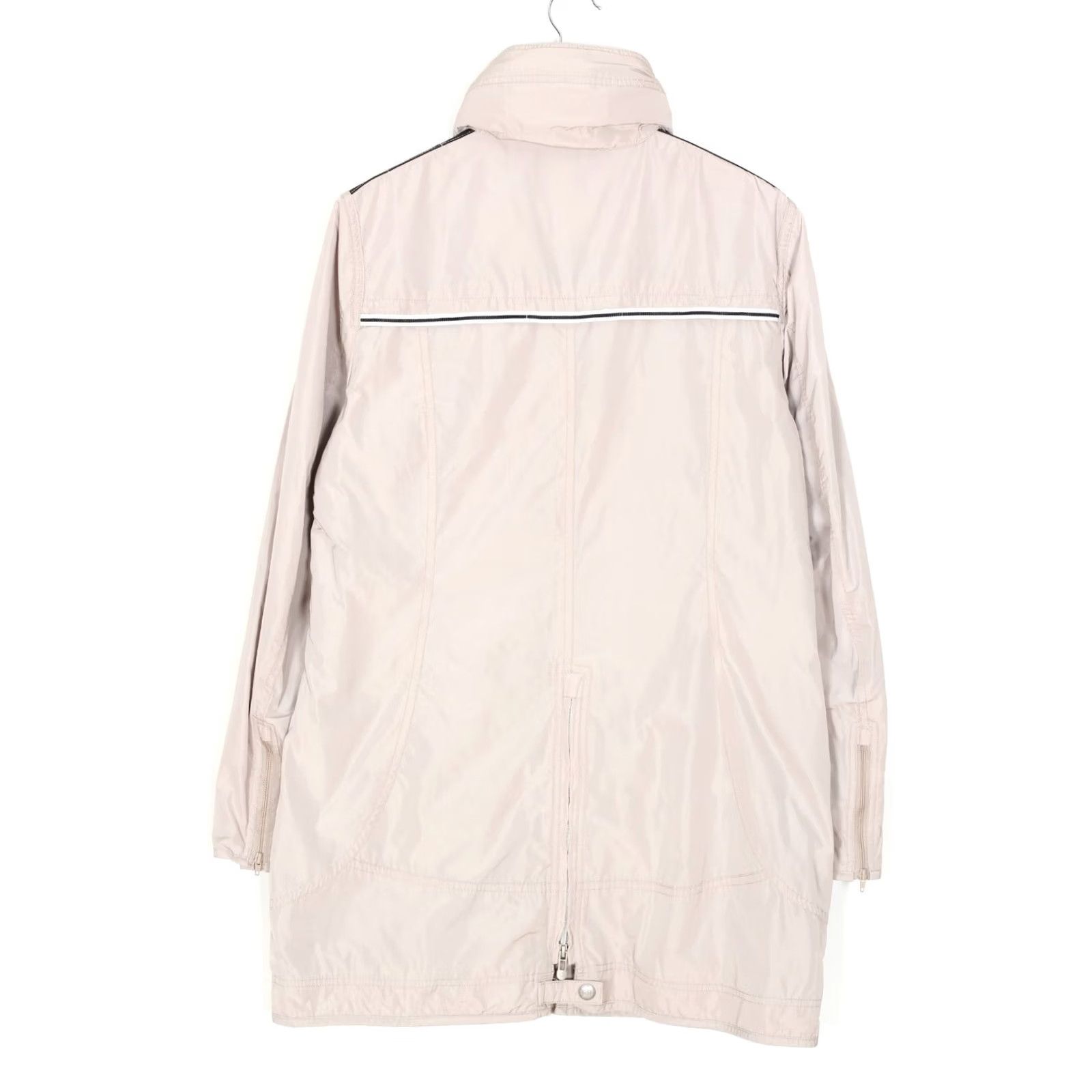 Vintage WELLENSTYN Illusion Jacket Women L Hooded Mid Length Grey MJ5012 Size L / US 10 / IT 46 - 3 Thumbnail