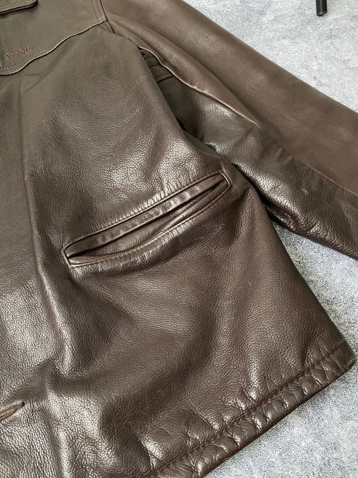 Avirex × Schott Vintage Schott Leather Motorcycle Jacket Size US L / EU 52-54 / 3 - 22 Thumbnail