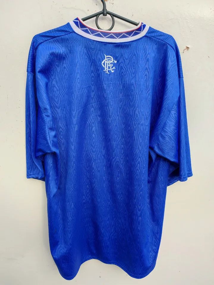 Vintage 1990-92 GLASGOW RANGERS FOOTBALL Kit SHIRT SOCCER JERSEY Size US XL / EU 56 / 4 - 7 Thumbnail