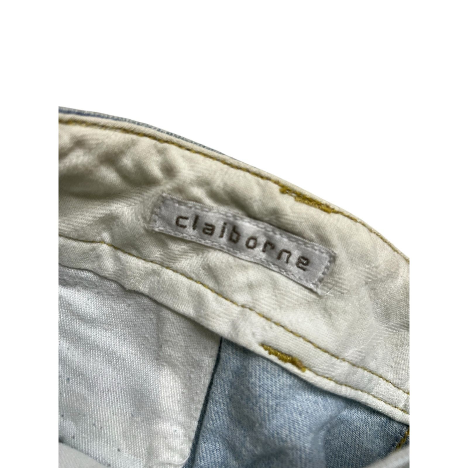 Liz Claiborne Vintage Claiborne Denim Pants Pleated Light Wash 36R Cotton Size US 36 / EU 52 - 5 Thumbnail