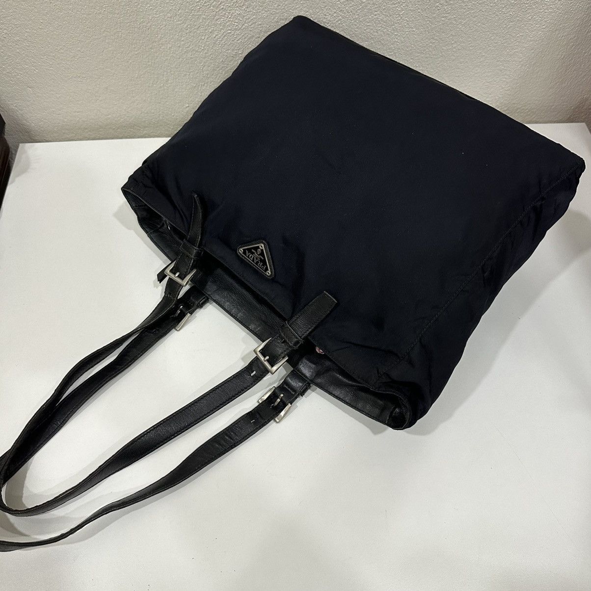 Prada PRADA NYLON TOTE BAG IN DARK BLUE Size ONE SIZE - 18 Thumbnail