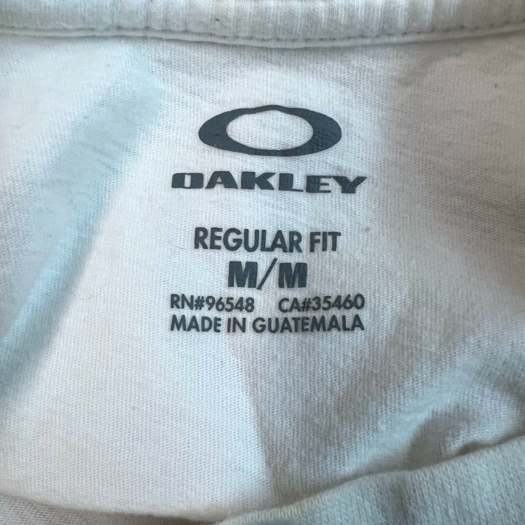 Oakley Oakley Mens Regular Fit Short Sleeves Crew Neck Pullover White T Shirt Size M Size US M / EU 48-50 / 2 - 5 Thumbnail