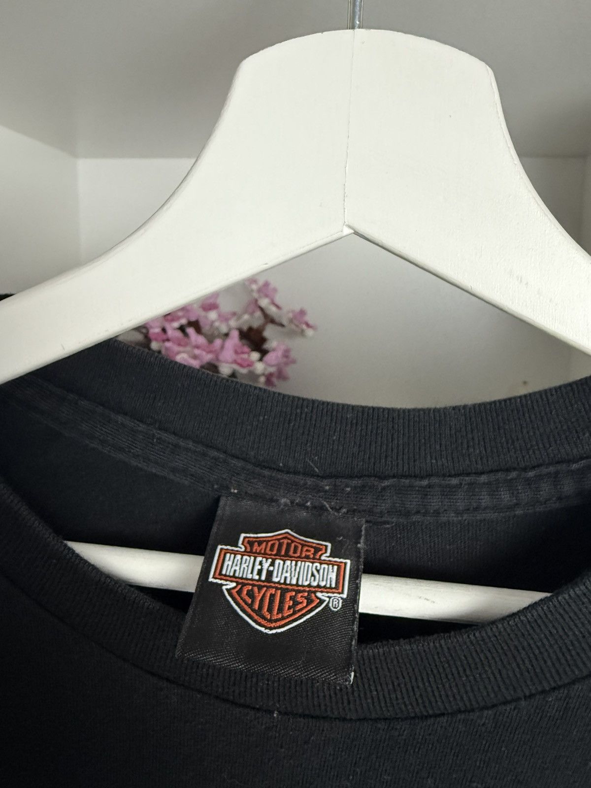 Harley Davidson × Vintage Vintage y2k Harley Davidson big logo t-shirt L moto chopper Size US L / EU 52-54 / 3 - 4 Thumbnail