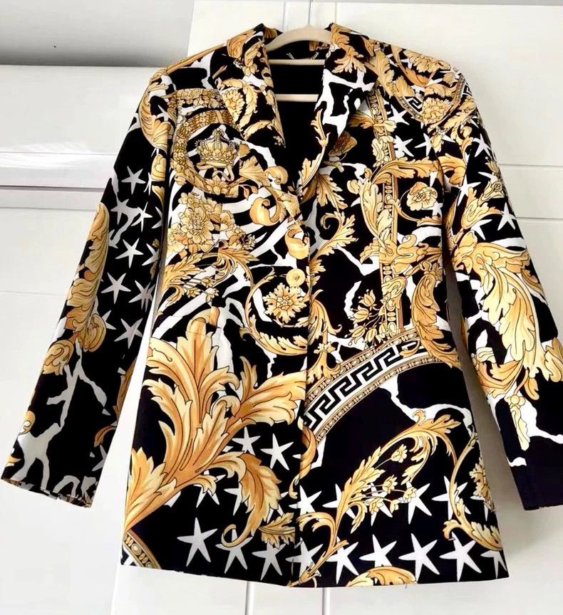 Versace Versace Baroque style suit top coat Size S / US 4 / IT 40 - 4 Thumbnail