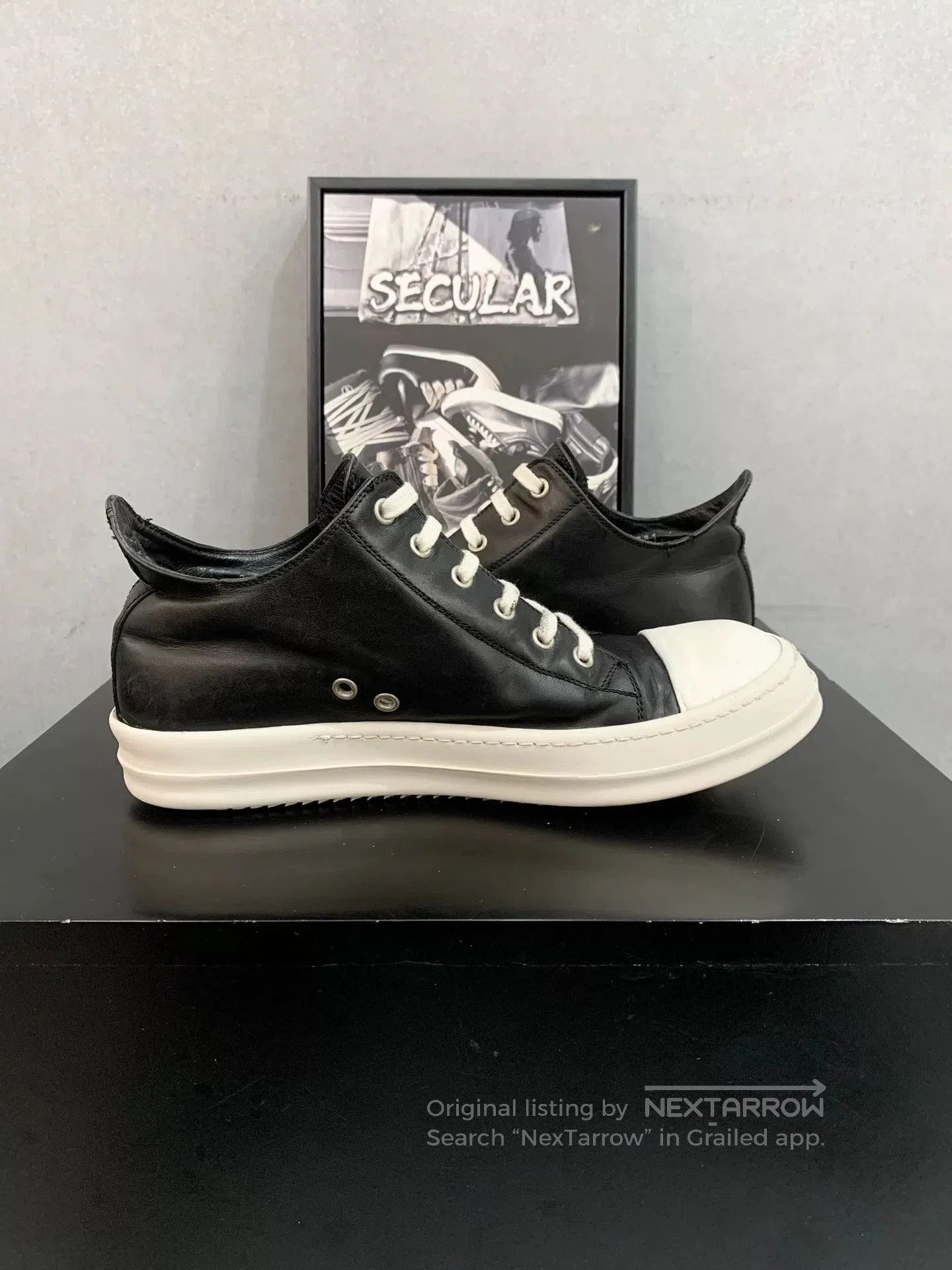 Rick Owens Rick Owens Main Line Leather Low. Size US 7.5 / EU 40-41 - 5 Thumbnail
