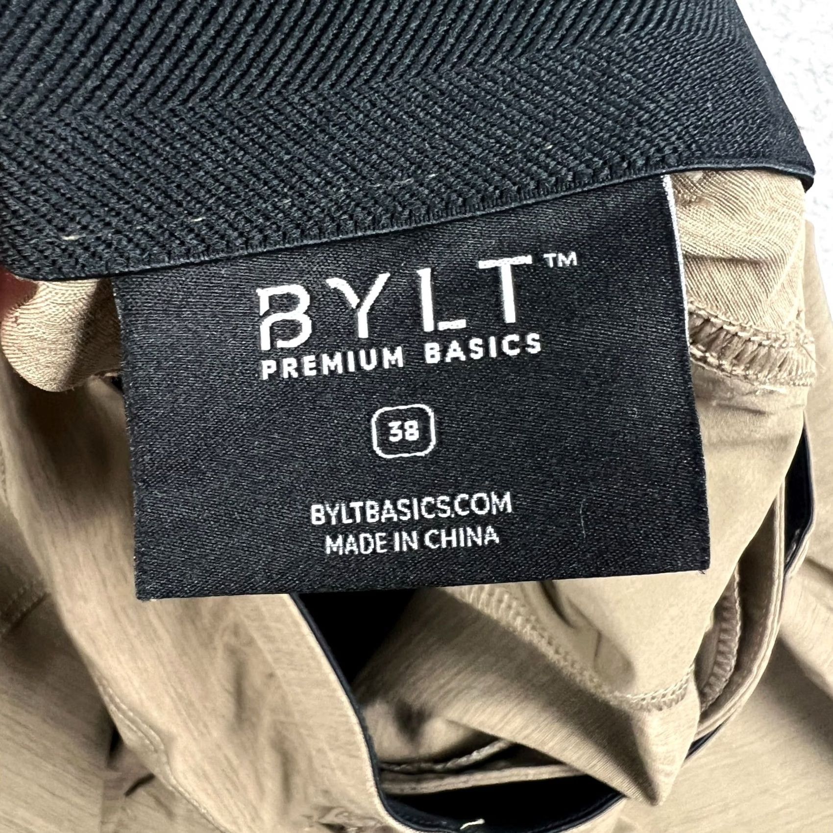 Vintage BYLT Kinetic Jogger Pants Beige 38x30 Mens Regular Tapered Stretch Active Tech Jogger Pants Size US 38 / EU 54 - 3 Thumbnail