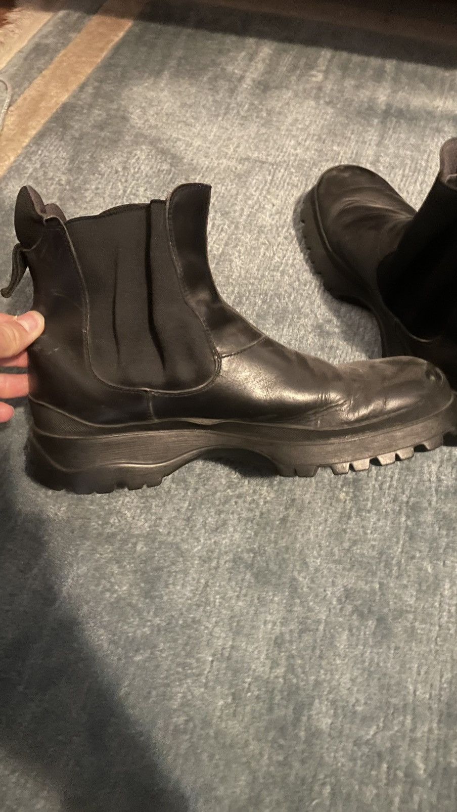 Prada Prada Vibram Sole Boots Size US 11 / EU 44 - 4 Thumbnail