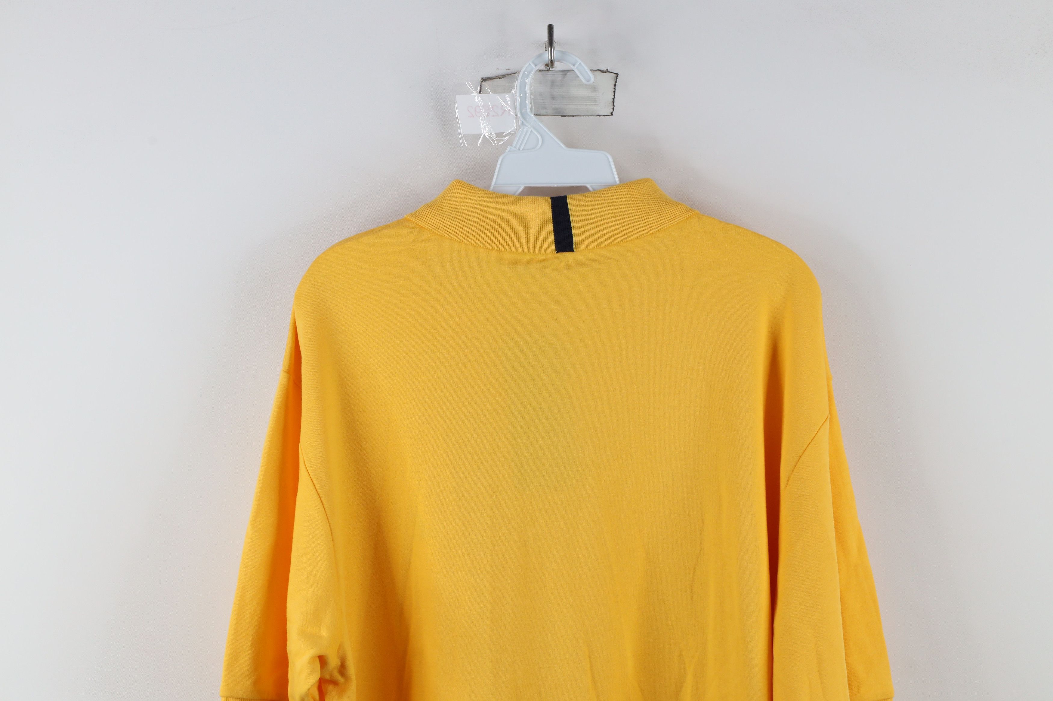 Nautica × Vintage Deadstock Vintage Nautica Sailing Collared Polo Shirt Yellow Size US XL / EU 56 / 4 - 15 Thumbnail