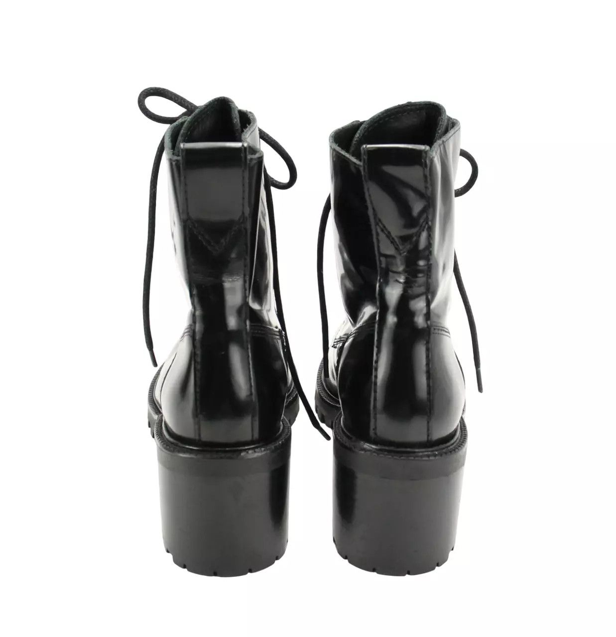 Maje MAJE Factory Boots Women's EU 37 / UK 4 Leather Combat Heel Size US 6.5 / IT 36.5 - 6 Thumbnail