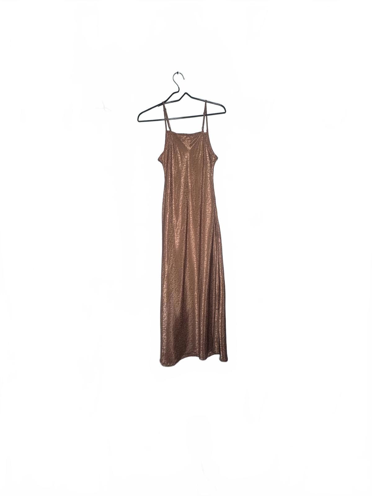 Designer Brown Leopard Print Slip Dress Size S / US 4 / IT 40 - 5 Thumbnail