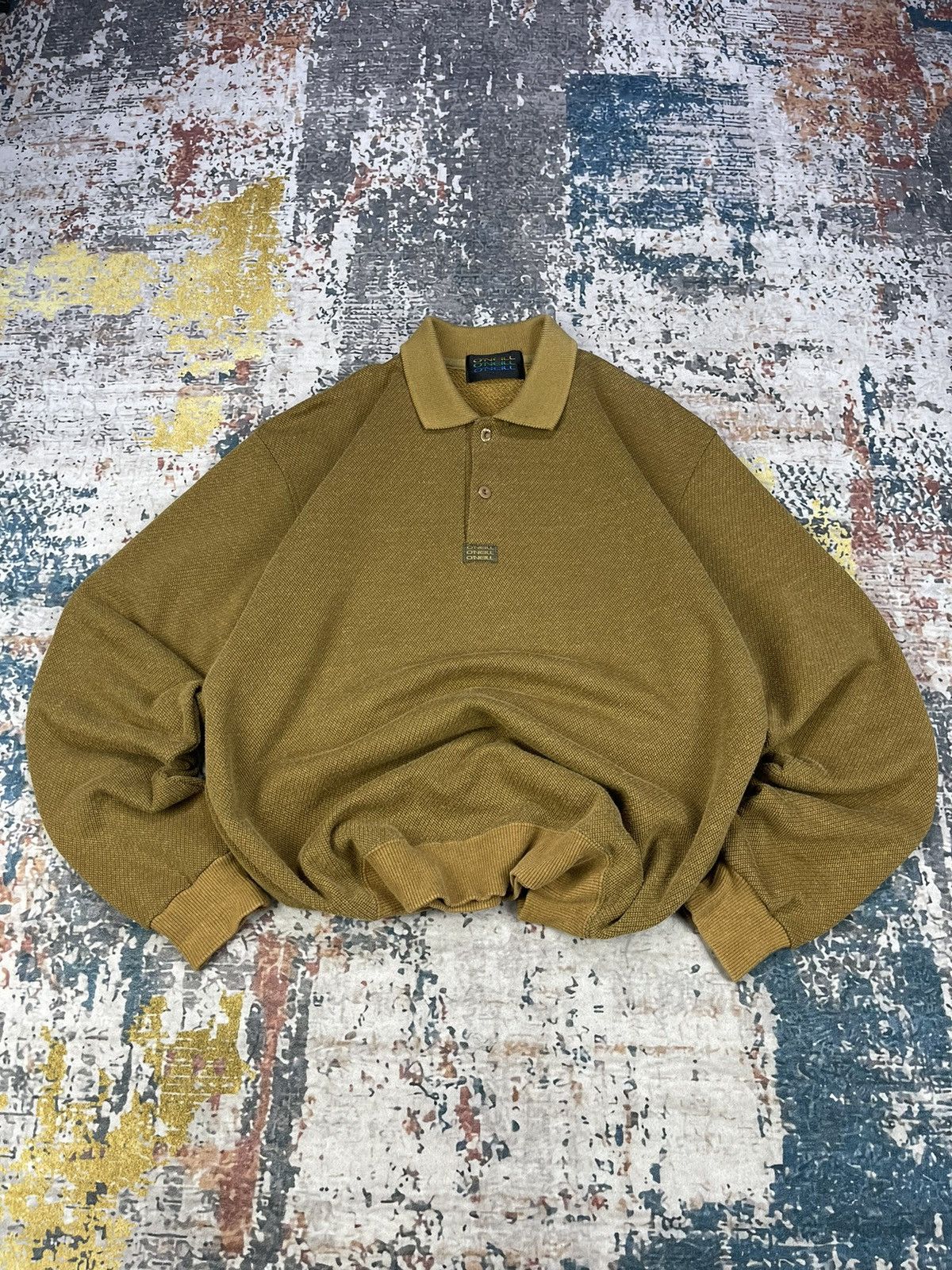 O'Neill Vintage Oneill Button Collar Polo Sweater Size US M / EU 48-50 / 2 - 1 Thumbnail