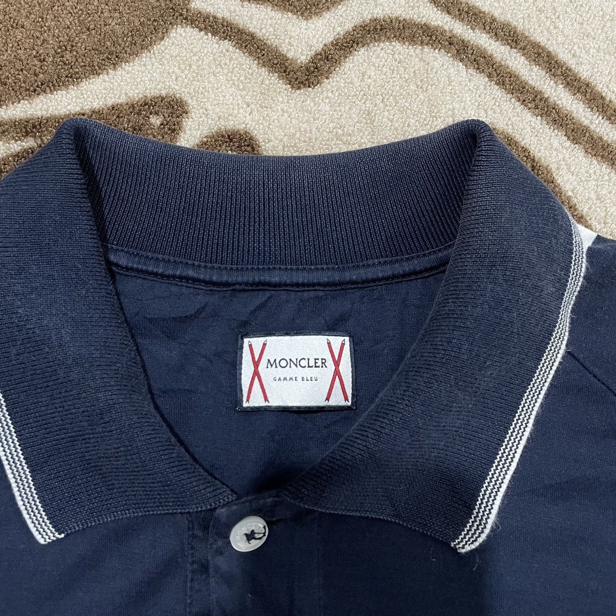 Moncler Moncler Gamme Bleu Polo Shirt Size US L / EU 52-54 / 3 - 4 Thumbnail