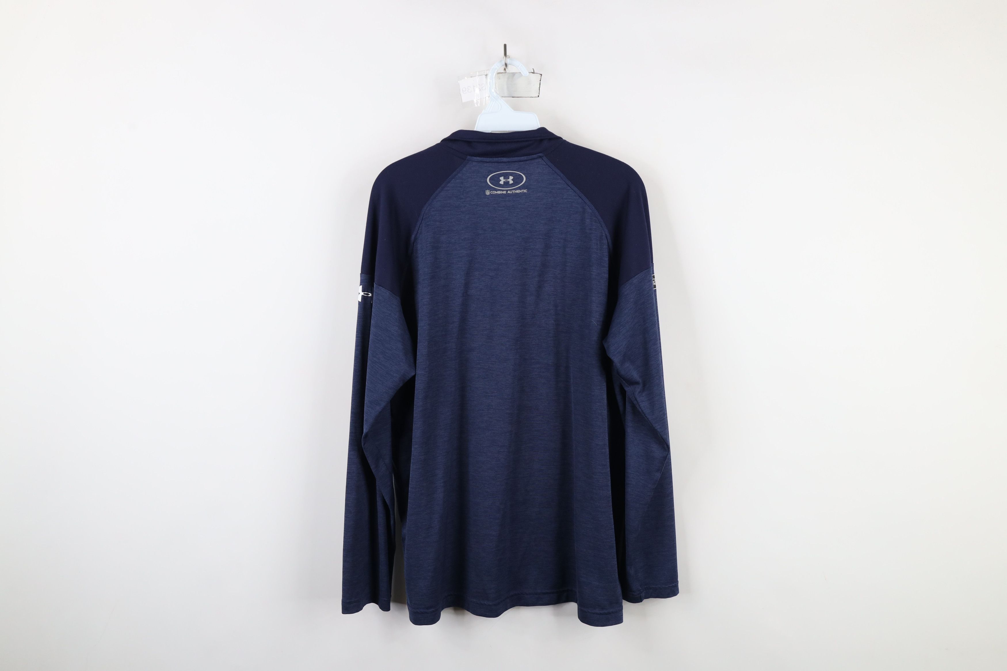 Under Armour × Vintage Under Armour Combine Patriots Football Half Zip Top Shirt Size US L / EU 52-54 / 3 - 10 Thumbnail