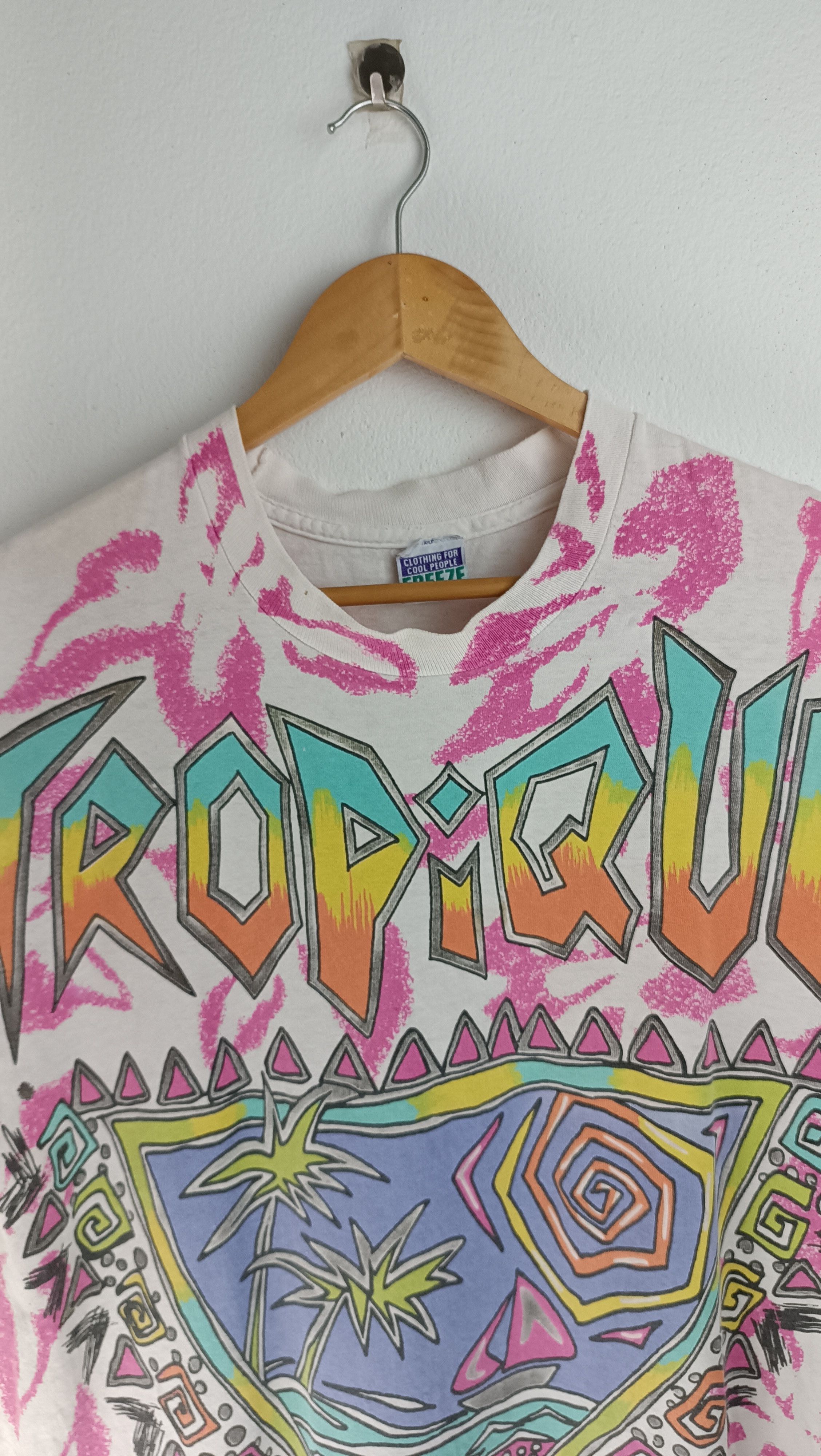 Vintage VINTAGE 90'S TROPIQUE AOP VERY RARE TEE mosquitohead Size US XL / EU 56 / 4 - 5 Thumbnail