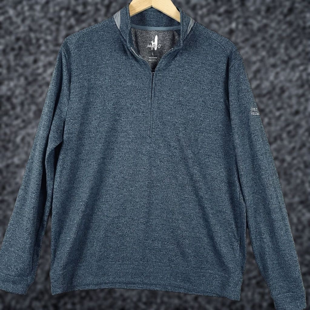 johnnie-O johnnie-O Reflex 1/4 Zip Mens Large Blue Pullover Performance Golf Preppy E329 Size US L / EU 52-54 / 3 - 1 Thumbnail