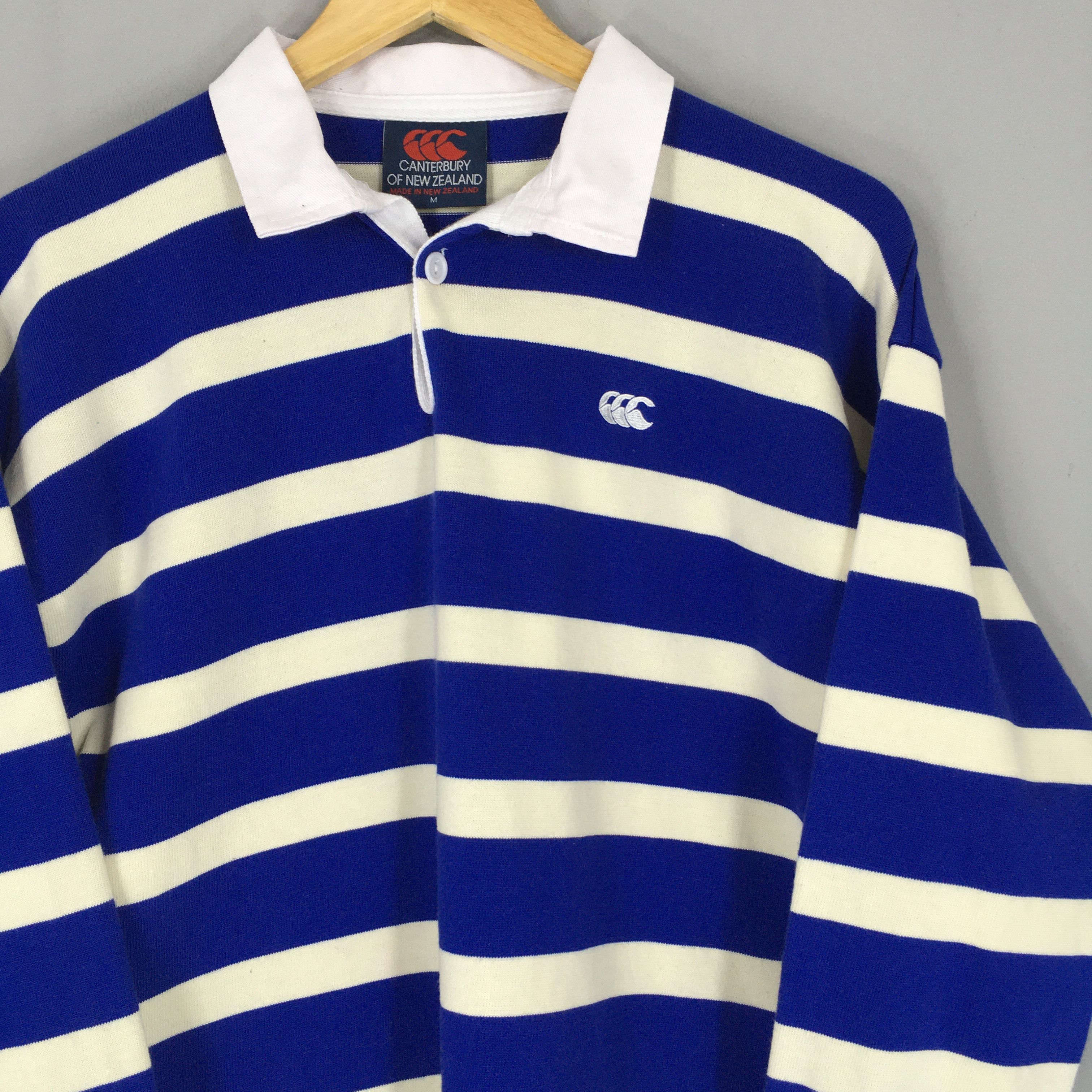 Canterbury of New Zealand Vintage 90s Canterbury Of New Zealand Striped Rugby Shirt Size US M / EU 48-50 / 2 - 2 Thumbnail