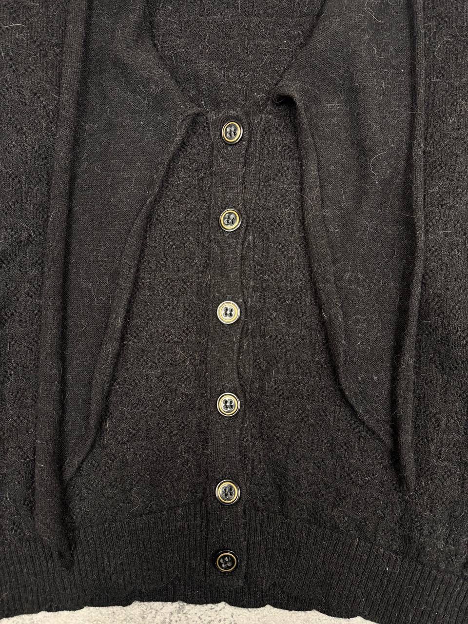 Dolce & Gabbana Dolce & Gabbana Dark Grey Button Knit Cardigan Sweater Size L / US 10 / IT 46 - 3 Thumbnail