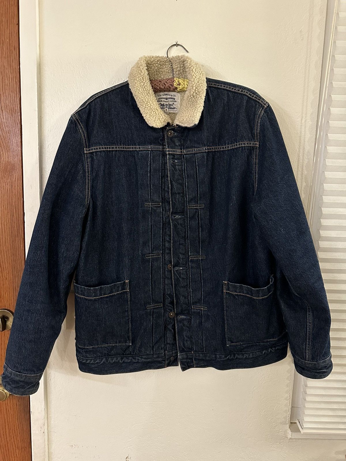 Sherpa lined trucker jacket