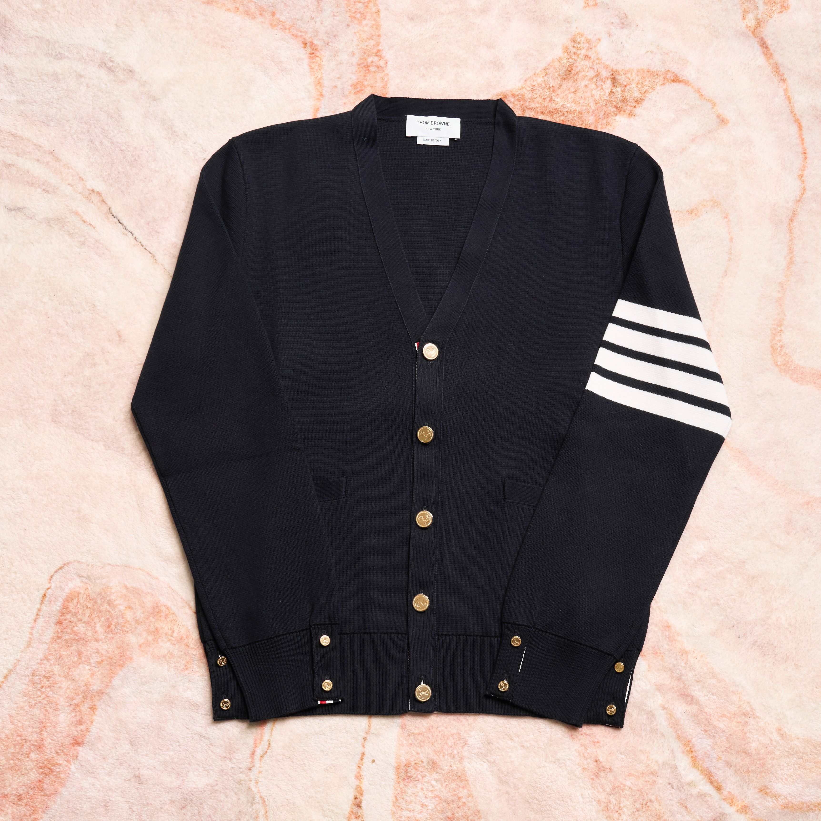 THOM BROWNE 4-Bar Cardigan