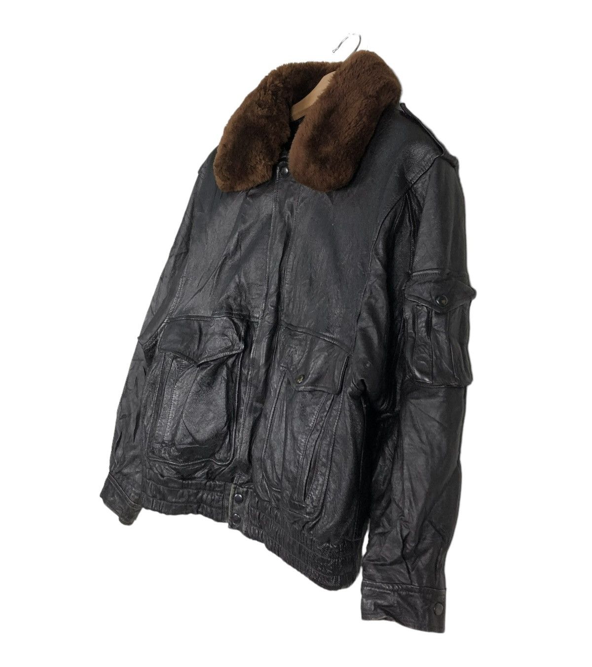 Japanese Brand 🔥VINTAGE BIKER LEATHER JACKET GARGON ISSEY MIYAKE FUR COLLAR Size US M / EU 48-50 / 2 - 3 Thumbnail