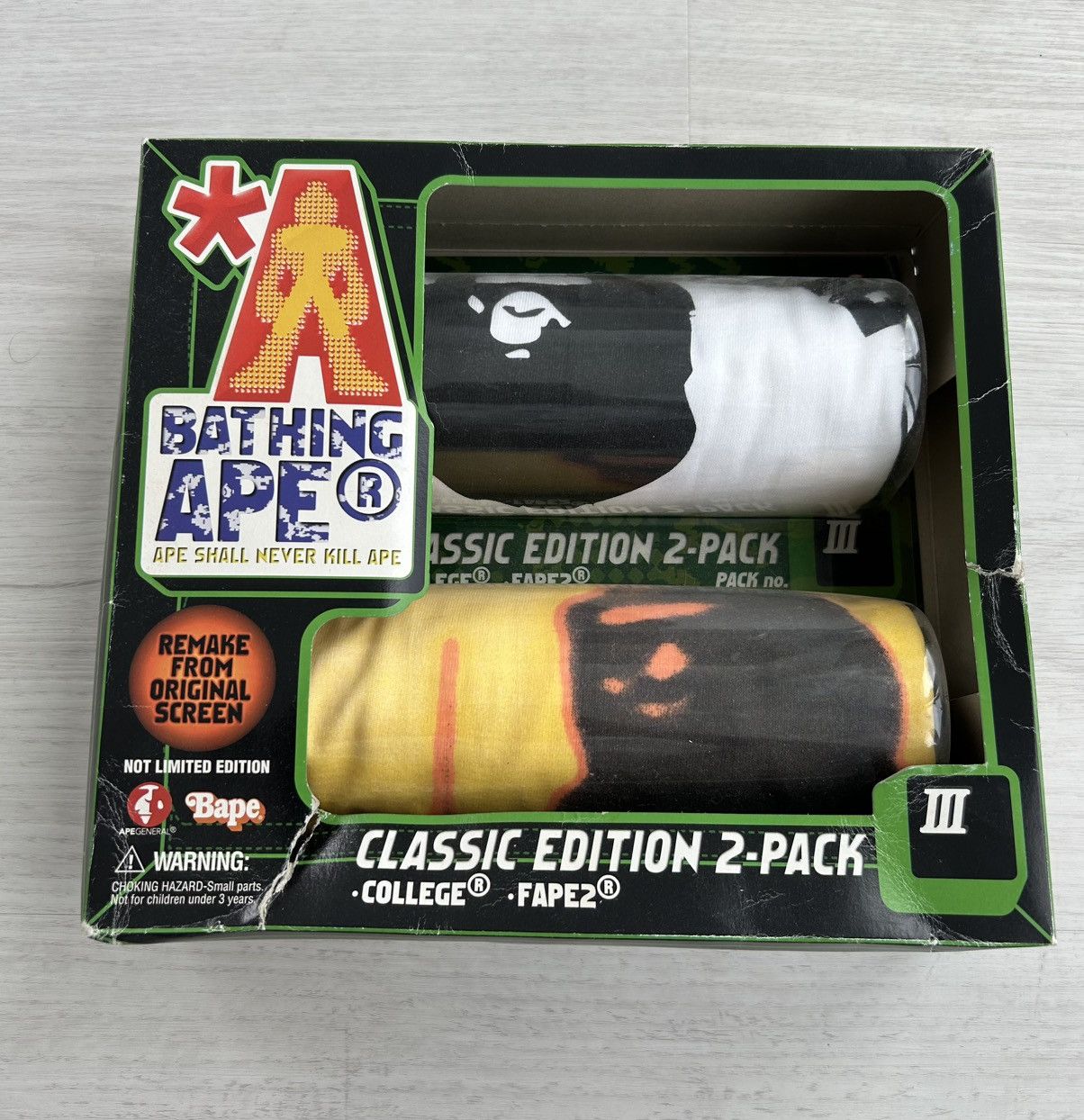 Bape VERY RARE OG 1998 A BATHING APE CLASSIC EDITION 2 PACK Size US M / EU 48-50 / 2 - 1 Thumbnail