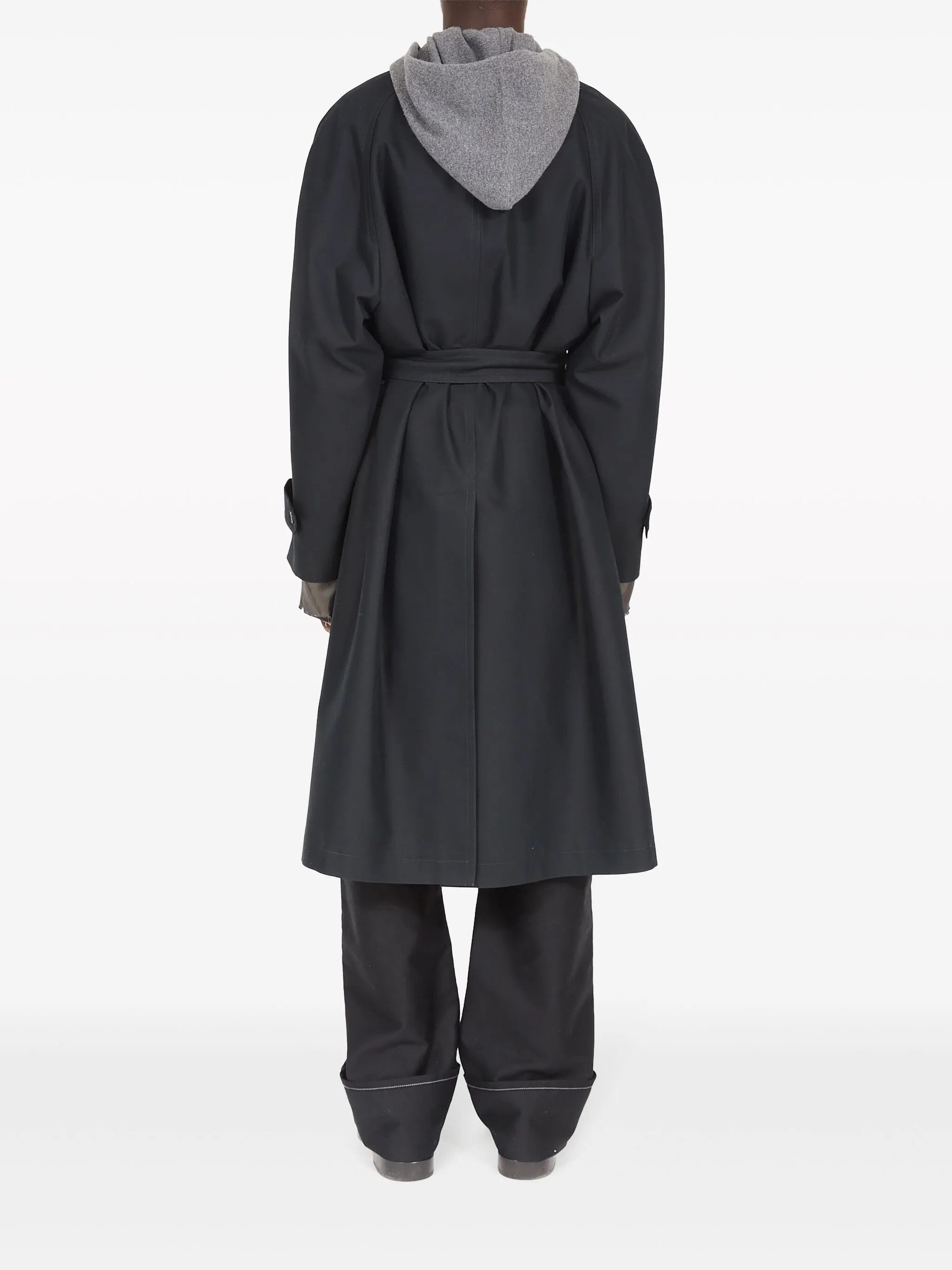 Maison Margiela oc11z0426 Belt & Rainbow Colors Trench Coat in Black Size US XL / EU 56 / 4 - 4 Thumbnail