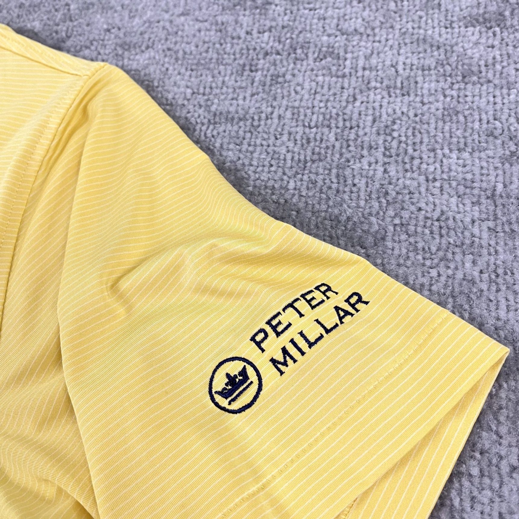 Peter Millar Peter Millar Shirt Mens Large Yellow Rehoboth Beach CC Eagle Golf Preppy Size US L / EU 52-54 / 3 - 2 Thumbnail